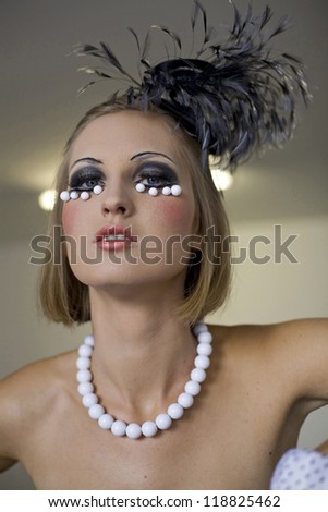 girl with a pearl necklace