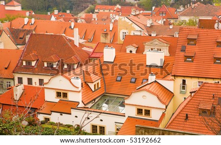Roofs of Prague, Czech Republic