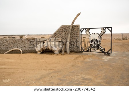 Entrance to the Skeleton Coast National Park, Namibia