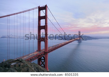 Similar – Image, Stock Photo Golden Gate Brige in San Francisco USA