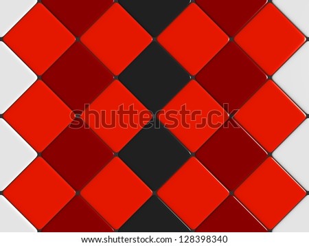 Diamonds tiles mosaic with different colors