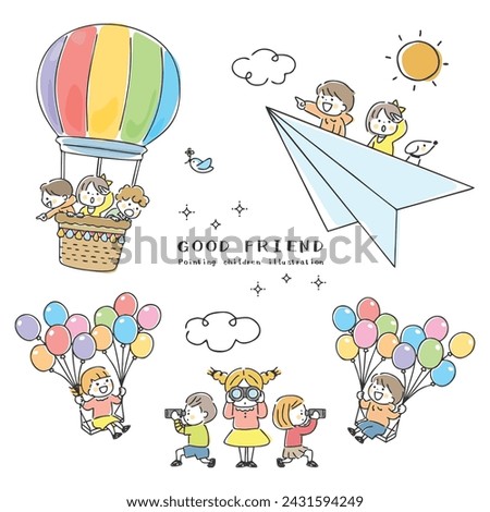 Cute illustration set for children.