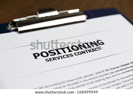 Positioning Services Contract
