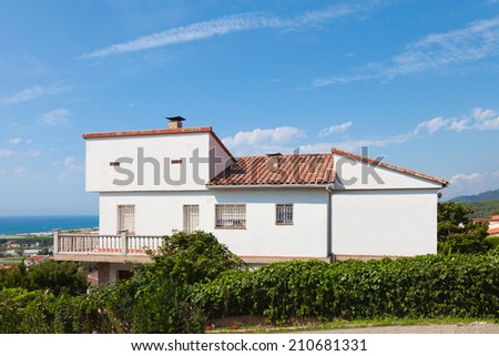 Spanish house with sea view