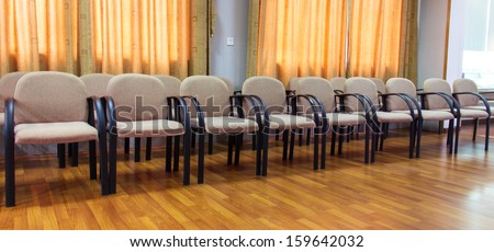 chairs in the meeting room for business meeting