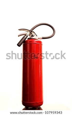 Fire extinguisher isolated over a white background