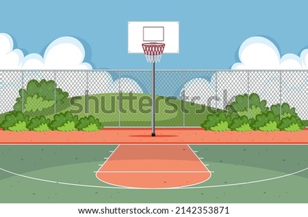 Basketball Court Drawing | Free download on ClipArtMag