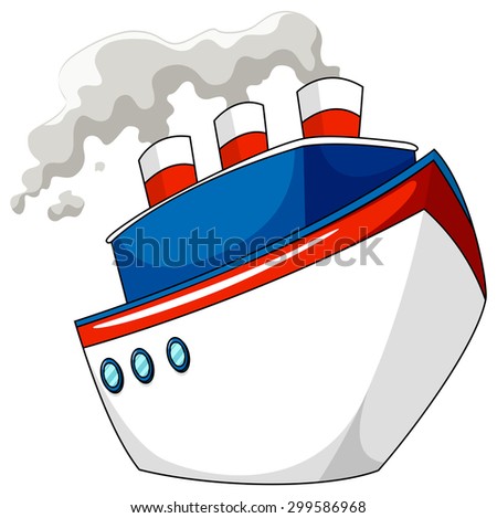 Steam Ship clip art Free Vector / 4Vector