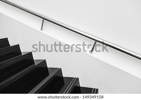 Black Stairs interior building design, construction