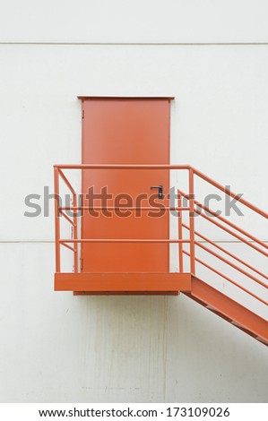 Red door access industrial production, construction
