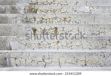 Dirty cement stairs urban building