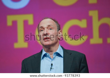ORLANDO, FLORIDA - JANUARY 18: Inventor and founder of World Wide Web Sir Tim Berners-Lee delivers an address to IBM Lotusphere 2012 conference on January 18, 2012 in Orlando, Florida. He speaks about social Web