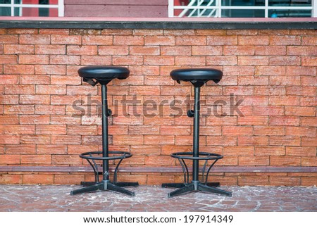 Outdoor Bar counter and Bar stools