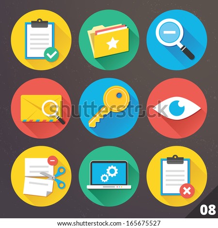 Vector Icons for Web and Mobile Applications. Set 8.