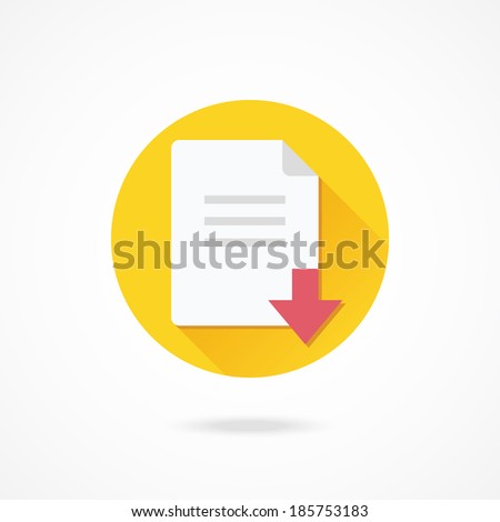 Vector Download File Icon