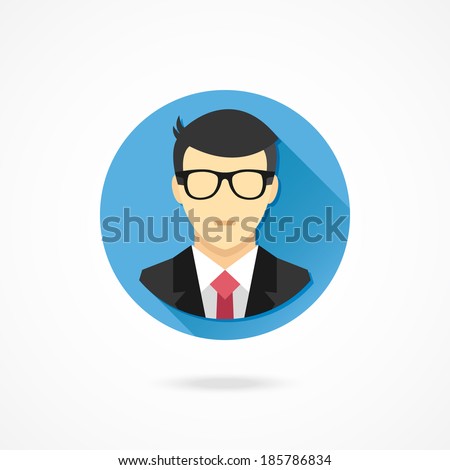 Vector Man in Business Suit Icon