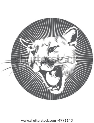 Cougar Stock Vector Illustration 4991143 : Shutterstock