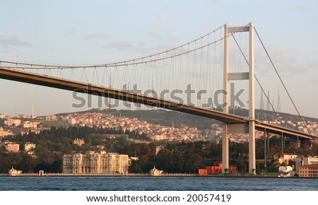 Bosporus Bridge at Beylerbeyi in Istanbul