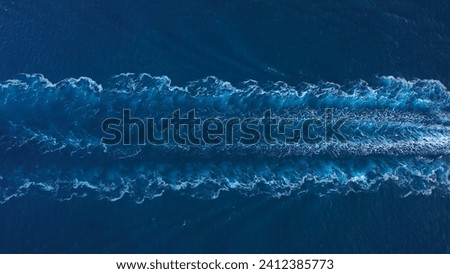 Similar – Image, Stock Photo Foaming wave of sea on shore