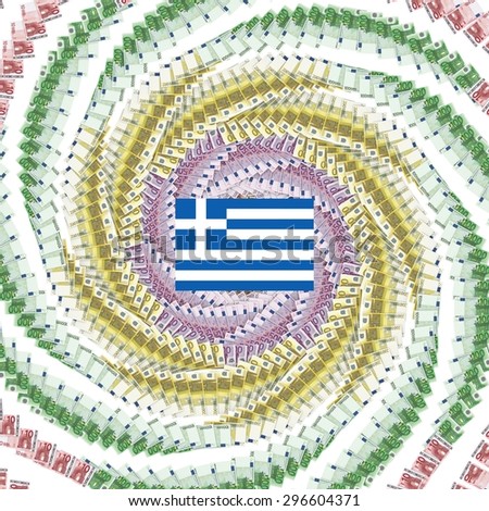 Circulation of paper money for greece. Cash injections for greece. Never ending greece drama.