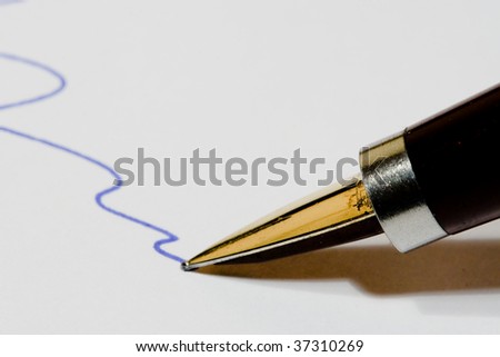 Fountain pen writing