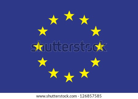 EU flag handdrawn