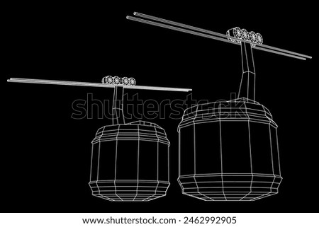 Foto Bild Seilbahn transport Berge