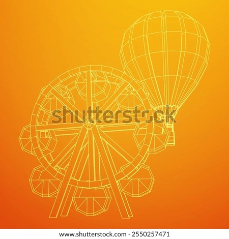 Similar – Image, Stock Photo aviation Ferris wheel