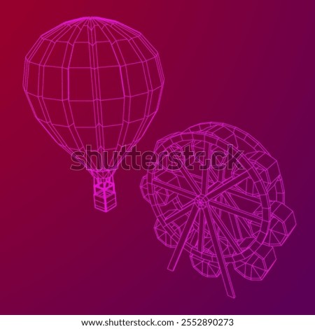 Similar – Image, Stock Photo aviation Ferris wheel