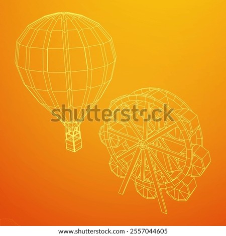 Similar – Image, Stock Photo aviation Ferris wheel