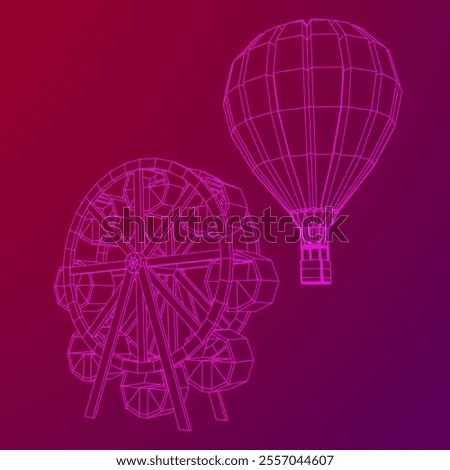 Similar – Image, Stock Photo aviation Ferris wheel