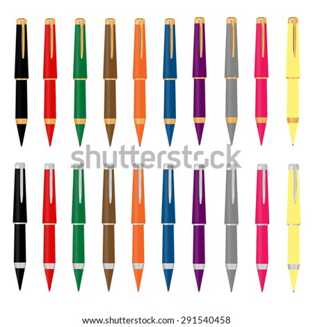 Pens, multi-color