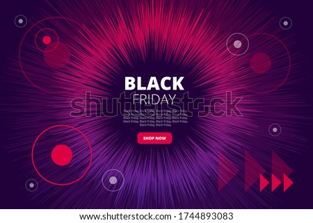 bright vector template with dark fot, geometric shapes and fireworks