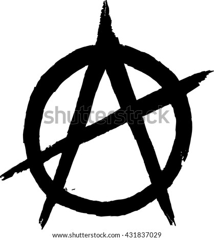 Anarchy sign. Vector image
