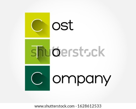 CTC - Cost To Company acronym, business concept background