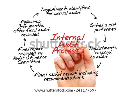 Internal Audit Process flow chart, business concept