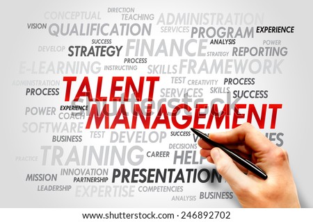 Talent Management word cloud, business concept