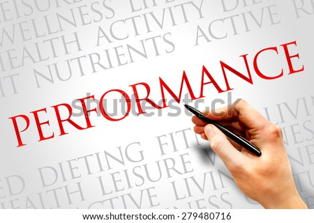 PERFORMANCE word cloud, fitness, sport, health concept