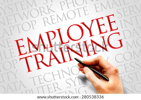 Employee Training word cloud concept