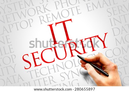 IT Security word cloud concept