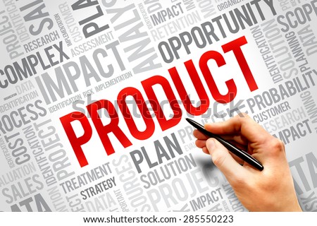 PRODUCT word cloud, business concept