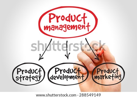 Product management mind map, business concept