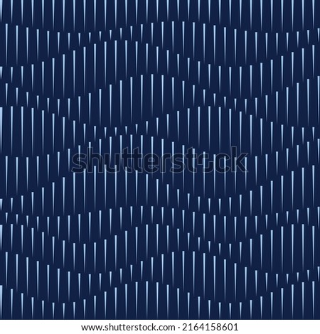 Blue waves abstract background with vertical lines. Art creative design like water waves.