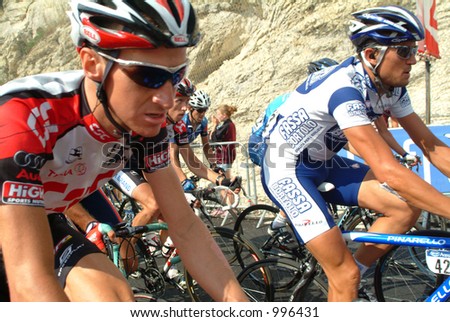 Riders on the Final Climb of the Villard de Lans Stage of the 2004 Tour de France