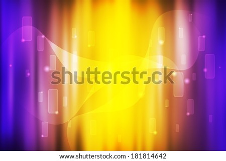 Abstract background with rectangle on yellow and blue color