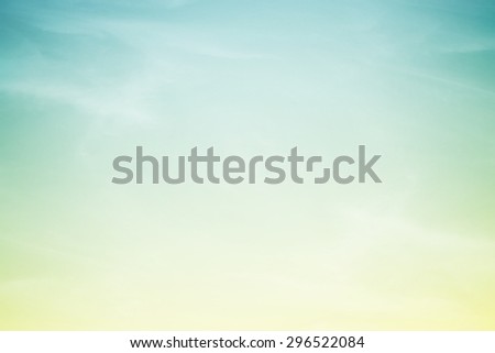 fantasy fluffy cloud and sky in gradient color abstract background with gradient color