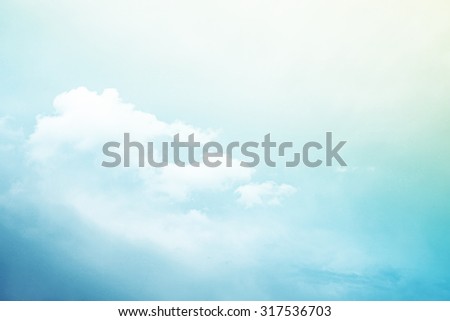 artistic sky and cloud gradient color background