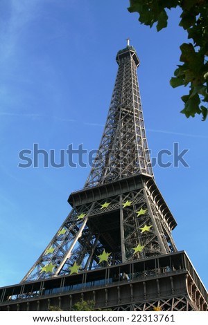 The European Flag on Eiffel Tower - French Presidency of the European Union (2008)
