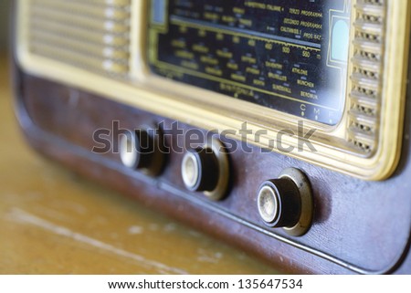 especially of old radio knobs
