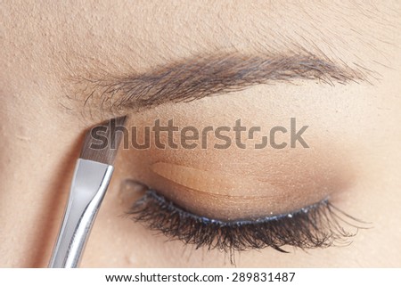 Make-up. Eyebrow Makeup